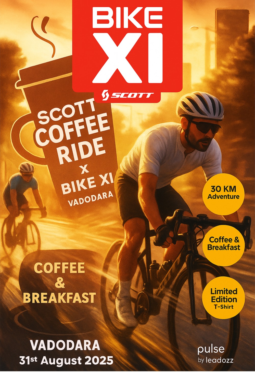 ☕🚴🏻Vadodara, Gear up for the SCOTT COFFEE RIDE x BIKE XI, by Bike_XI 🚴🏻☕